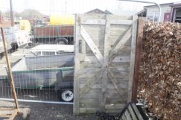 A wooden gate