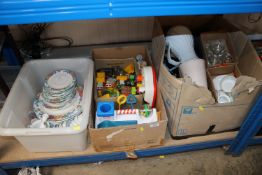 Three boxes containing various sundry items to inc