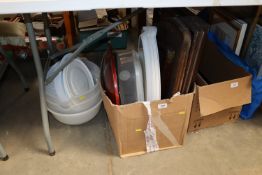 A collection of various kitchenalia and various wo