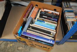 A box of various books relating to art, philosophy and printing