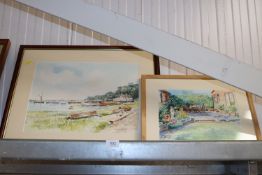 Michael A Barratt, two watercolour landscape studi