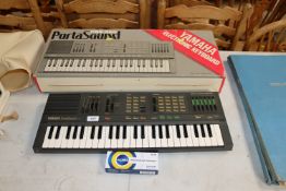 A Yamaha Portasound PSS-316 electric keyboard