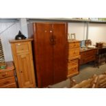 A two door gentleman's wardrobe