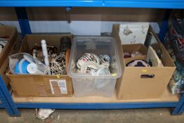 Three boxes containing various sundry items to inc