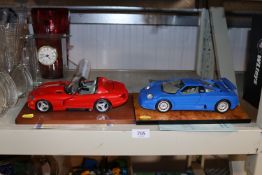 Two Crestley Collection model vehicles of a Viper