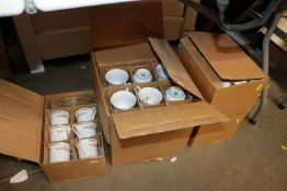 Three boxes containing various boxed tea ware