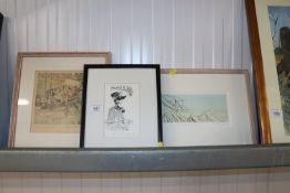 A pencil signed print of 'Rosemary and Tyme' a fra