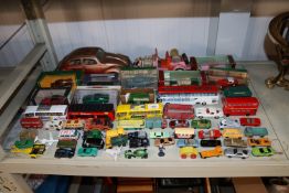 A collection of various die cast vehicles to inclu