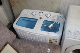 A twin tub washing machine