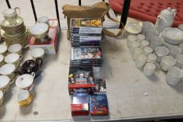 A collection of various PSP video games, Match Attax etc.