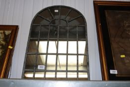 A small leaded glass mirror (85)