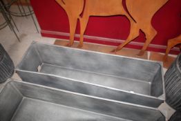 A medium sized rectangular planter. Measuring 110cm x 32cm x 32cm. V