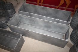 A medium sized rectangular planter. Measuring 110cm x 32cm x 32cm. V