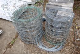 Quantity of stock netting.