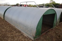 Harvey 15ft dry sow ark. For sale due to sale of pigs. 4.6m long x 2.8m wide x 2m tall.