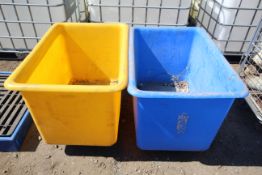 2x warehouse trolley bins. V