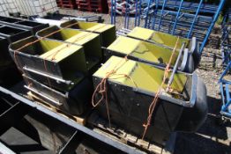 12x wet / dry single space Verba pig feeders. V