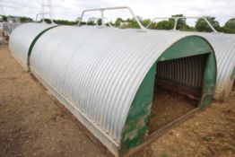 Harvey 15ft dry sow ark. For sale due to sale of pigs. 4.6m long x 2.8m wide x 2m tall.