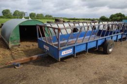 Watson 16x6 trailed solid floor big bale feeder. 2020. For sale due to sale of cattle.
