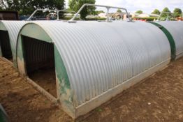 Harvey 15ft dry sow ark. For sale due to sale of pigs. 4.6m long x 2.8m wide x 2m tall.