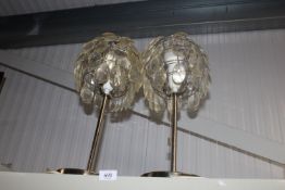 A pair of table lamps