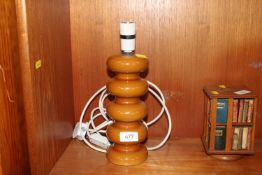 A Doulton Sheerlite glazed table lamp