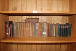 A collection of various books including Poetry and