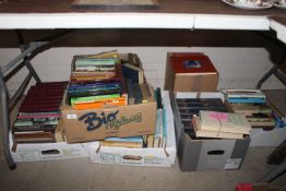 Six boxes of miscellaneous books
