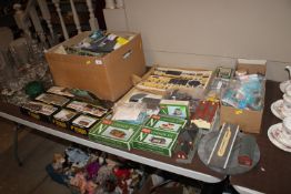 A collection of PECO N gauge model railway items;