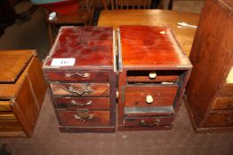 A quantity of boxwood Mah Jong pieces contained in