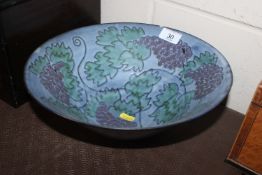 Tessa Fuchs, grape design footed bowl, impress to