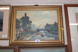 Late 19th Century school, oil on board study of a