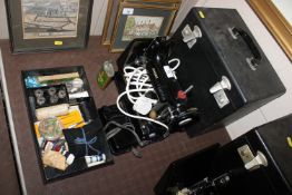 A Singer electric sewing machine, model A - sold a