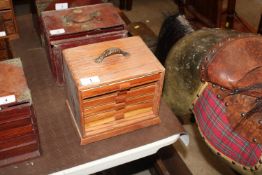 A Mah Jong set contained in a five drawer case wit