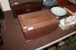 A Swiss cylinder music box fitted two bells AF