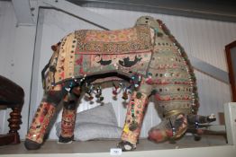An upholstered stool in the form of a camel AF