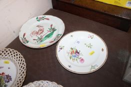 An early 19th Century Spode cabinet plate and a Fa