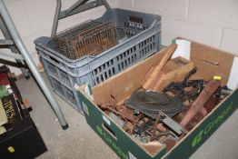 A collection of vintage traps etc.