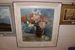 Diana Maxwell Low 1911-1975, 'Flowers In A Brown Jug' si