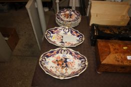 A 19th Century Derby part dessert set