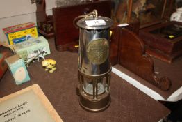 A vintage Eccles type 6 miner's lamp