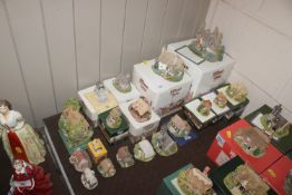 A collection of Lilliput Lane cottages to include Springate Cottage, Saffron House, Birthday