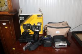 A Photo Kraft camera together with a Pentax camera