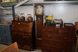 A Tempus fugit three hole oak cased Granddaughter