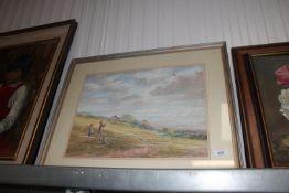 Anthea Du Rose 1933 - 2024, pastel study 'Their W