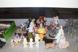 A quantity of various ornaments and figurines to include a Border Fine Art 'Ayres' ornament in the