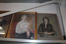 Anthea Du Rose 1933 - 2024, two portrait studies