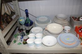 A collection of various Poole dinner ware, Royal Doulton 'Darcy' dinner ware together with a
