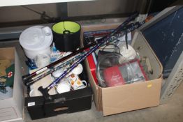 Two boxes containing various sundry items to inclu