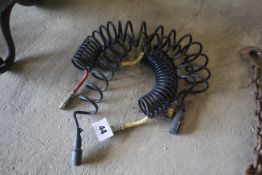Set of trailer air/ light lines.